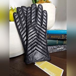 Michael Kors Quilted Leather Gloves